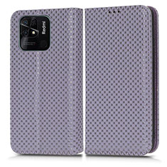 Coque Portefeuille Livre Cuir Etui Clapet C03X pour Xiaomi Redmi 10C 4G Violet