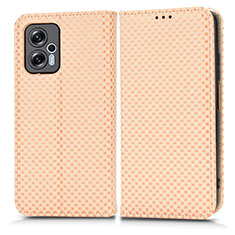 Coque Portefeuille Livre Cuir Etui Clapet C03X pour Xiaomi Redmi K50i 5G Or