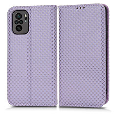 Coque Portefeuille Livre Cuir Etui Clapet C03X pour Xiaomi Redmi Note 11 SE India 4G Violet