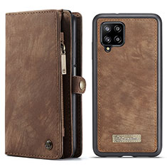 Coque Portefeuille Livre Cuir Etui Clapet C04S pour Samsung Galaxy A12 5G Marron