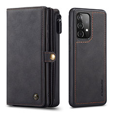 Coque Portefeuille Livre Cuir Etui Clapet C04S pour Samsung Galaxy A52 5G Noir