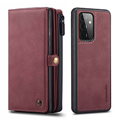 Coque Portefeuille Livre Cuir Etui Clapet C04S pour Samsung Galaxy A72 4G Rouge