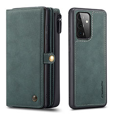 Coque Portefeuille Livre Cuir Etui Clapet C04S pour Samsung Galaxy A72 5G Vert