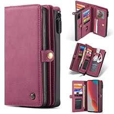 Coque Portefeuille Livre Cuir Etui Clapet C04S pour Samsung Galaxy M40S Rouge