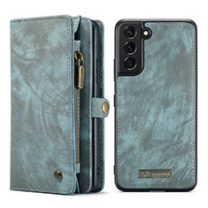 Coque Portefeuille Livre Cuir Etui Clapet C04S pour Samsung Galaxy S23 5G Bleu