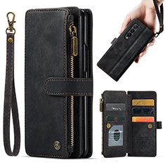 Coque Portefeuille Livre Cuir Etui Clapet C04S pour Samsung Galaxy Z Fold4 5G Noir