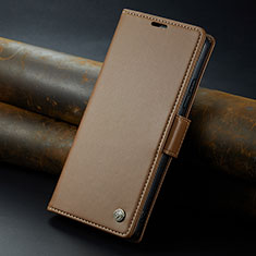 Coque Portefeuille Livre Cuir Etui Clapet C04S pour Xiaomi Poco M6 Pro 5G Marron