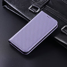 Coque Portefeuille Livre Cuir Etui Clapet C04X pour Huawei Honor X9 5G Violet