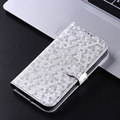 Coque Portefeuille Livre Cuir Etui Clapet C04X pour Oppo Find N2 5G Argent