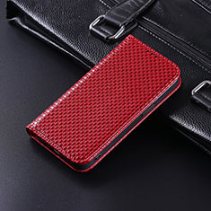 Coque Portefeuille Livre Cuir Etui Clapet C04X pour Xiaomi Redmi Note 10T 5G Rouge