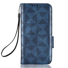 Coque Portefeuille Livre Cuir Etui Clapet C05X pour Samsung Galaxy Z Fold5 5G Bleu