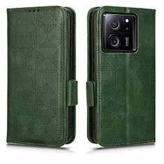 Coque Portefeuille Livre Cuir Etui Clapet C05X pour Xiaomi Mi 13T 5G Vert