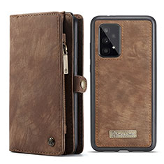 Coque Portefeuille Livre Cuir Etui Clapet C06S pour Samsung Galaxy A33 5G Marron