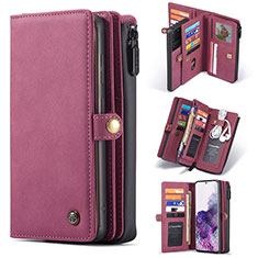 Coque Portefeuille Livre Cuir Etui Clapet C06S pour Samsung Galaxy S20 Ultra 5G Rouge