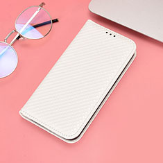 Coque Portefeuille Livre Cuir Etui Clapet C06X pour Huawei Honor X7 Blanc