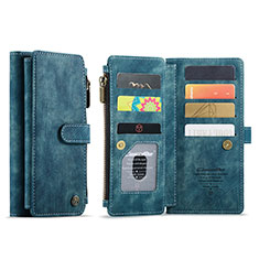 Coque Portefeuille Livre Cuir Etui Clapet C07S pour Samsung Galaxy S23 5G Bleu