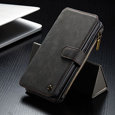 Coque Portefeuille Livre Cuir Etui Clapet C12S pour Samsung Galaxy S21 5G Noir