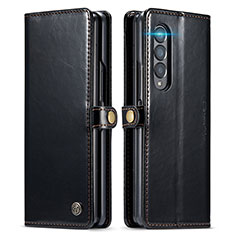 Coque Portefeuille Livre Cuir Etui Clapet CS2 pour Samsung Galaxy Z Fold3 5G Noir