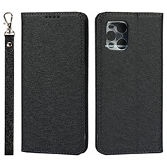 Coque Portefeuille Livre Cuir Etui Clapet D01T pour Oppo Find X3 5G Noir