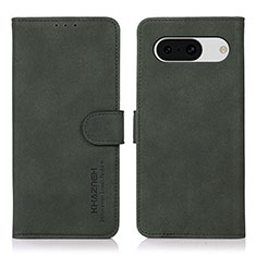 Coque Portefeuille Livre Cuir Etui Clapet D01Y pour Google Pixel 8a 5G Vert