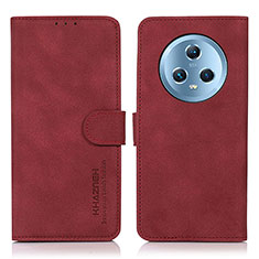 Coque Portefeuille Livre Cuir Etui Clapet D01Y pour Huawei Honor Magic5 5G Rouge