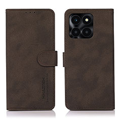 Coque Portefeuille Livre Cuir Etui Clapet D01Y pour Huawei Honor X6a Marron