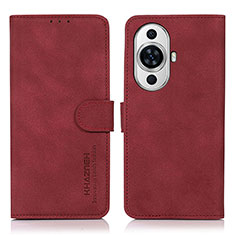 Coque Portefeuille Livre Cuir Etui Clapet D01Y pour Huawei Nova 11 Ultra Rouge