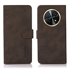 Coque Portefeuille Livre Cuir Etui Clapet D01Y pour Huawei Nova Y91 Marron