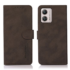 Coque Portefeuille Livre Cuir Etui Clapet D01Y pour Motorola Moto G53 5G Marron