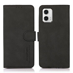 Coque Portefeuille Livre Cuir Etui Clapet D01Y pour Motorola Moto G73 5G Noir