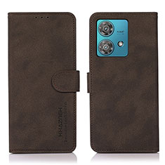 Coque Portefeuille Livre Cuir Etui Clapet D01Y pour Motorola Moto G84 5G Marron