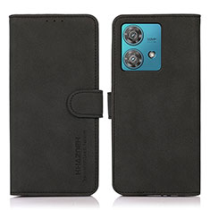 Coque Portefeuille Livre Cuir Etui Clapet D01Y pour Motorola Moto G84 5G Noir