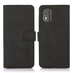 Coque Portefeuille Livre Cuir Etui Clapet D01Y pour Nokia C02 Noir