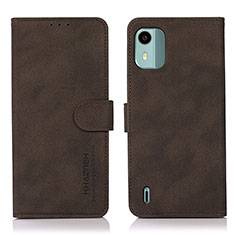 Coque Portefeuille Livre Cuir Etui Clapet D01Y pour Nokia C12 Marron