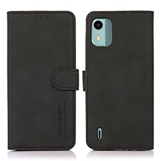 Coque Portefeuille Livre Cuir Etui Clapet D01Y pour Nokia C12 Plus Noir