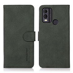 Coque Portefeuille Livre Cuir Etui Clapet D01Y pour Nokia C22 Vert