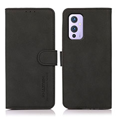 Coque Portefeuille Livre Cuir Etui Clapet D01Y pour OnePlus 9 5G Noir