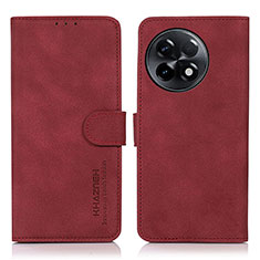 Coque Portefeuille Livre Cuir Etui Clapet D01Y pour OnePlus Ace 2 Pro 5G Rouge