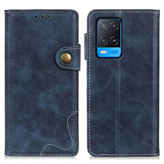 Coque Portefeuille Livre Cuir Etui Clapet D01Y pour Oppo A54 4G Bleu