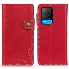 Coque Portefeuille Livre Cuir Etui Clapet D01Y pour Oppo A54 4G Rouge