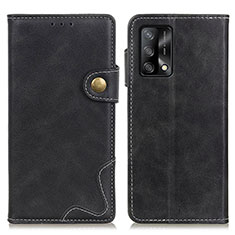 Coque Portefeuille Livre Cuir Etui Clapet D01Y pour Oppo A74 4G Noir