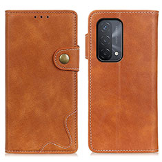 Coque Portefeuille Livre Cuir Etui Clapet D01Y pour Oppo A93 5G Marron