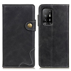 Coque Portefeuille Livre Cuir Etui Clapet D01Y pour Oppo A95 5G Noir