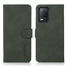 Coque Portefeuille Livre Cuir Etui Clapet D01Y pour Realme 8 5G Vert