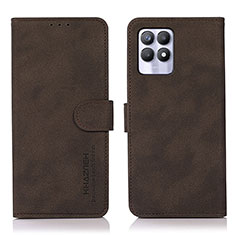 Coque Portefeuille Livre Cuir Etui Clapet D01Y pour Realme 8i Marron