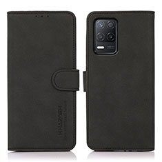 Coque Portefeuille Livre Cuir Etui Clapet D01Y pour Realme 8s 5G Noir