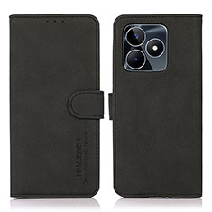 Coque Portefeuille Livre Cuir Etui Clapet D01Y pour Realme C51 Noir