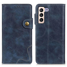 Coque Portefeuille Livre Cuir Etui Clapet D01Y pour Samsung Galaxy S21 5G Bleu