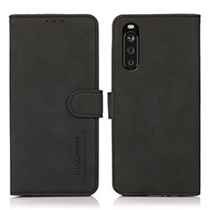 Coque Portefeuille Livre Cuir Etui Clapet D01Y pour Sony Xperia 10 III Lite Noir