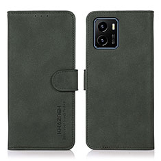 Coque Portefeuille Livre Cuir Etui Clapet D01Y pour Vivo Y10 t1 Vert